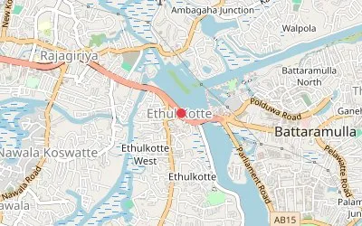 Sri Jayawardenapura map