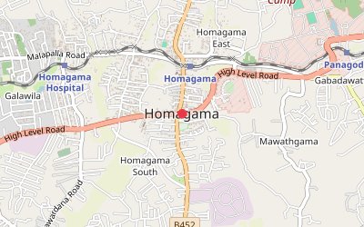 Homagama map