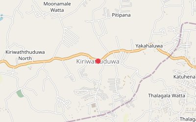 Kiriwattuduwa map