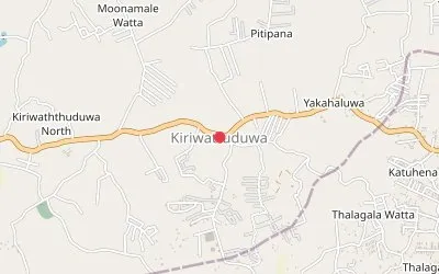 Kiriwattuduwa map