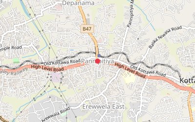 Pannipitiya map
