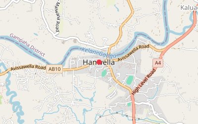 Hanwella map