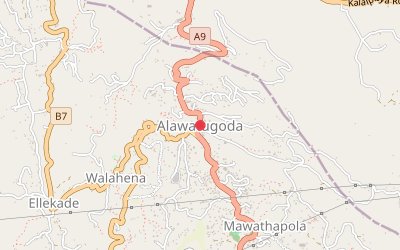 Alawatugoda map