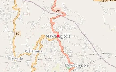 Alawatugoda map