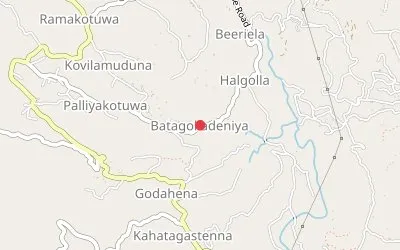 Batagolladeniya map