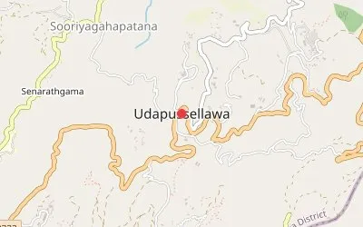 Udapussellawa map