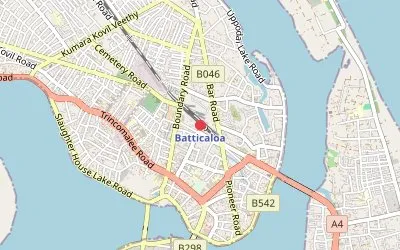 Batticaloa map