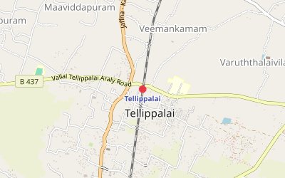 Tellipalai map