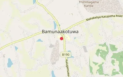 Bamunakotuwa map