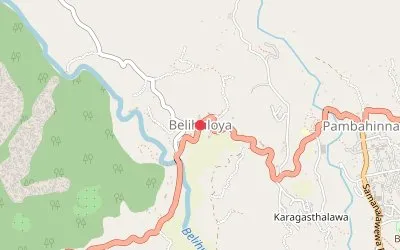 Belihuloya map
