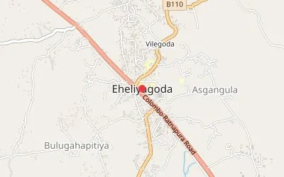 Eheliyagoda map