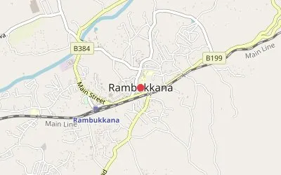 Rambukkana map