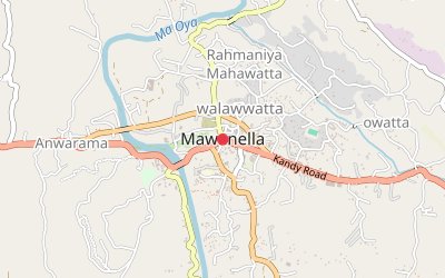 Mawanella map
