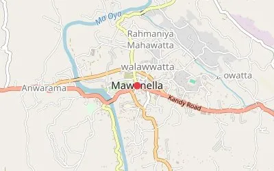 Mawanella map
