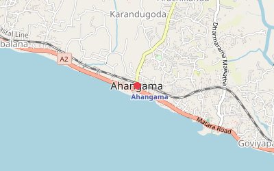 Ahangama map