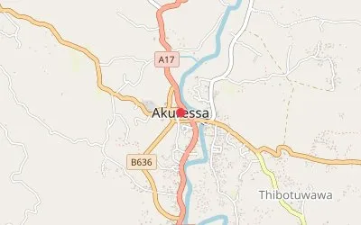Akuressa map