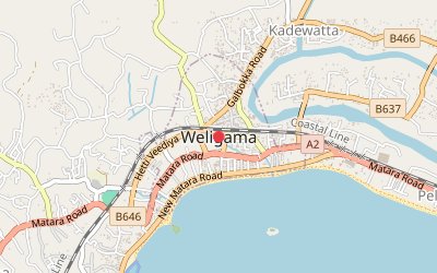 Weligama map