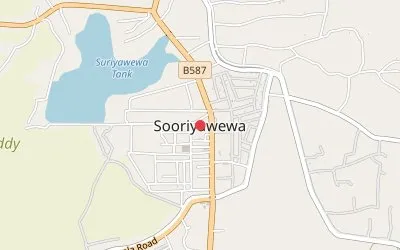Sooriyawewa Town map