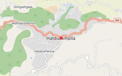 Haldummulla map