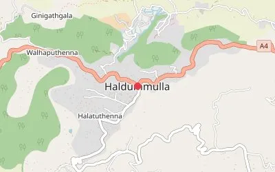 Haldummulla map