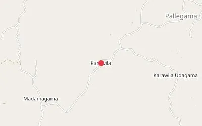 Karawila Pallegama map